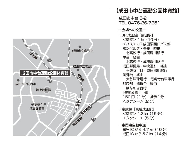 成田市中台運動公園体育館