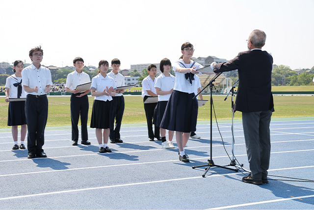 令和6年度全国高等学校総合体育大会「大会愛称・スローガン・シンボルマーク・総合ポスター図案」長崎県表彰式